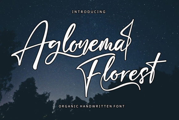 Aglonema Florest: A Refined Script Typeface for Editorial Design