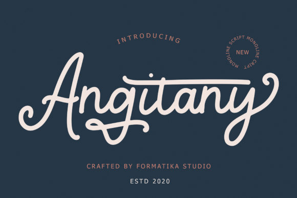 Angitany: A Delicate Handwritten Font for Modern Web Design
