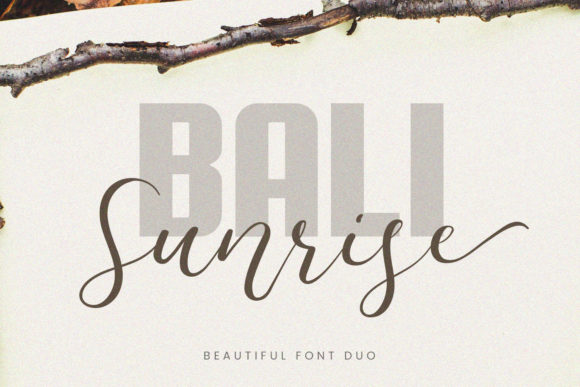Bali Sunrise: The Bold Script Font for Scroll-Stopping Marketing