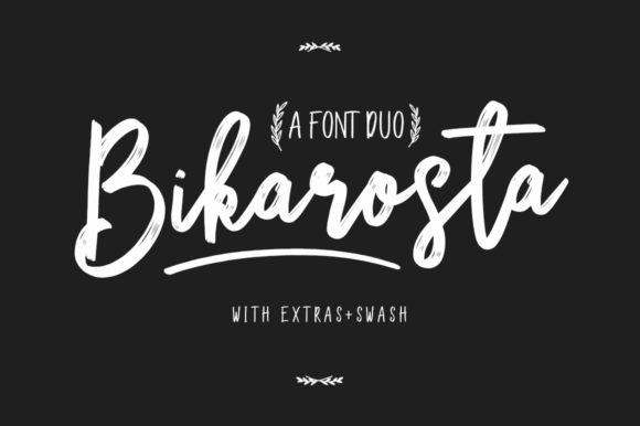 Bikarosta: A Relaxed Script Font for Editorial Design