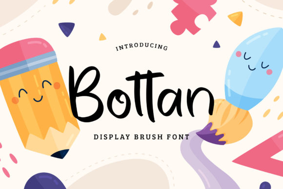 Bottan Font Review: A Brushed Typeface for Web Design