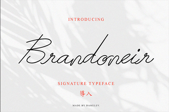 Brandoneir: A Handwritten Typeface for Modern Web Design
