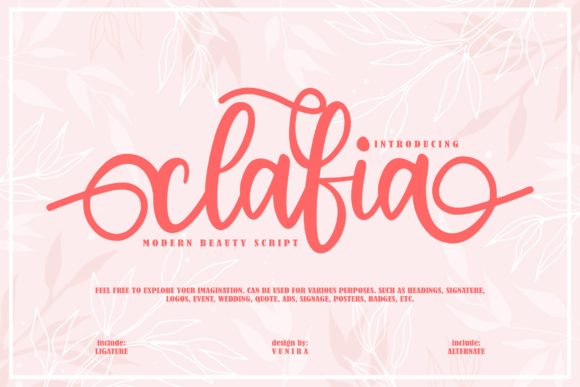 Clafia: The Handwritten Font That Elevates Your Brand Identity