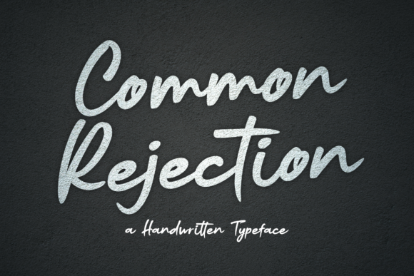 Common Rejection: A Modern Handwritten Typeface for Editors