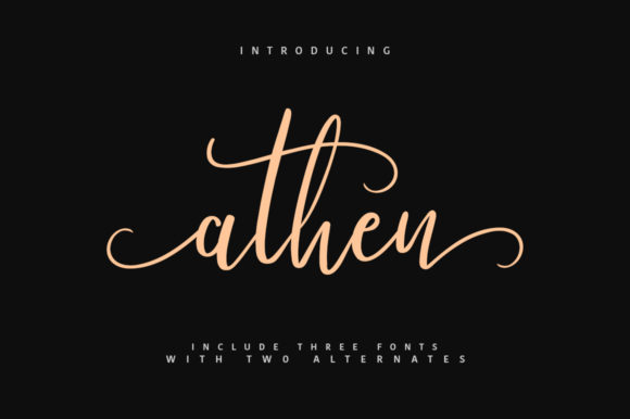 Elevating Web Design with the Athen Script Font