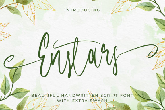Enstars: A Delicate Handwritten Font for Modern Web Design