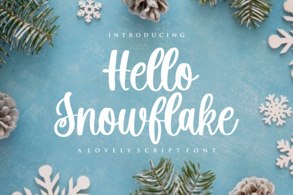 Hello Snowflake: A Handwritten Typeface for Editorial Design
