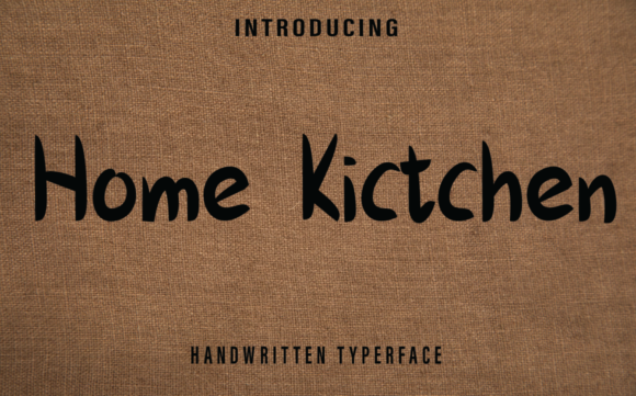 Home Kitchen: A Minimal Script Font for Elegant Branding