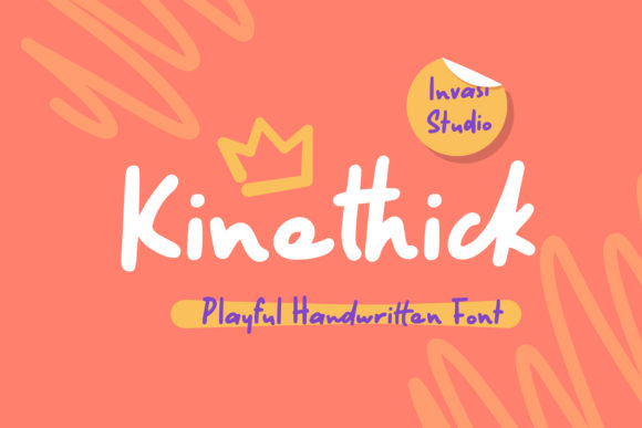 Kinethick: A Playful Handwritten Font for Editorial Design