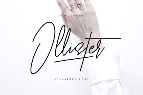 Ollister: A Delicate Handwritten Font for Editorial Design