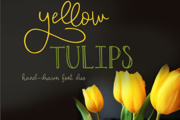 Yellow Tulips Font: A Rustic Script for Web Design